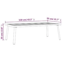VidaXL - Tuintafel - Antraciet - Staal - 110x55x35 Cm -Leenbakker Winkel 87c23326ae04408f97e52f005914c79c