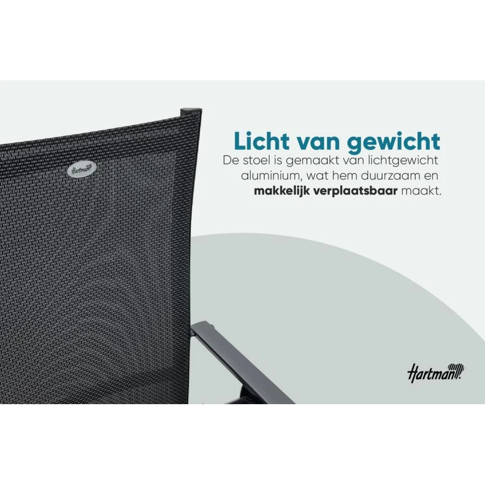 Set Van 4 - Hartman Napoli Verstelbare Stoel - Teak 8 Set Van 4 - Hartman Napoli Verstelbare Stoel - Teak - Afbeelding 8