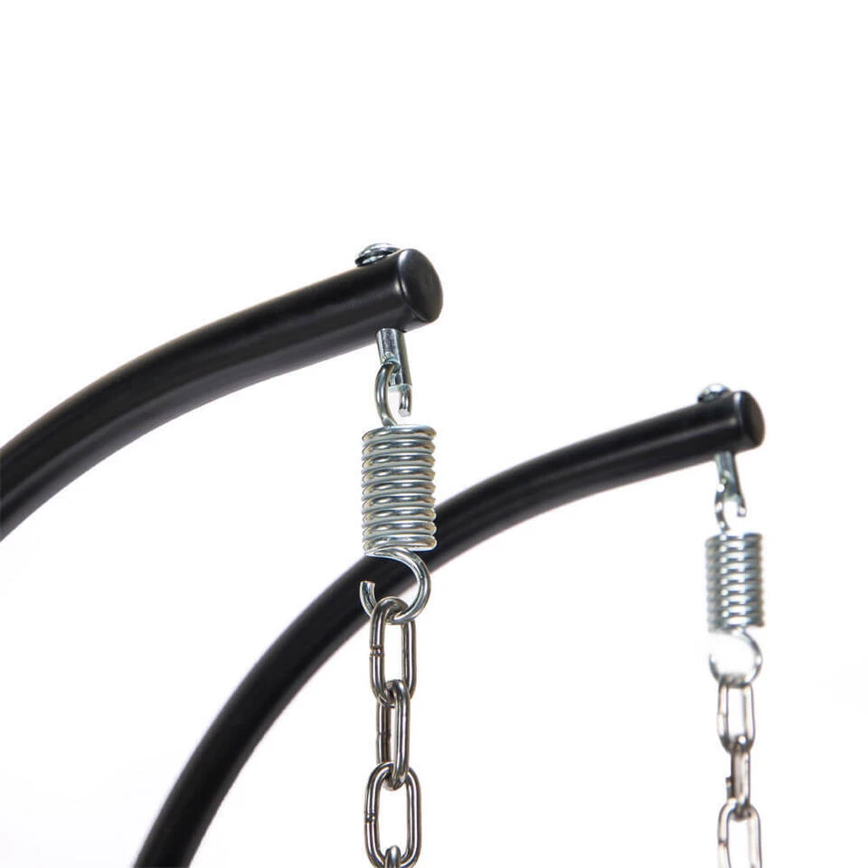 Merkloos HOME DELUXE Polyrotan Hangstoel TWIN Zwart Pure 10 Merkloos HOME DELUXE Polyrotan Hangstoel TWIN Zwart Pure - Afbeelding 10