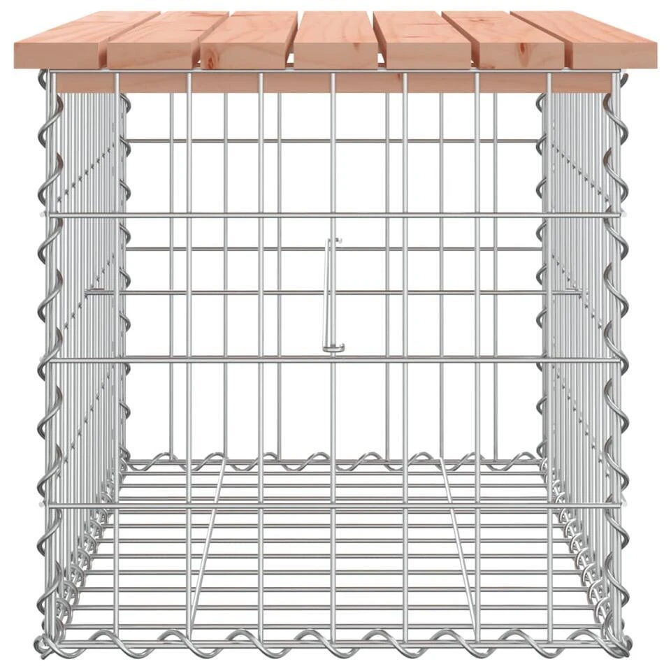 VidaXL - Tuinbank Schanskorfontwerp - Massief Douglashout - 63x44x42 Cm 4 VidaXL - Tuinbank Schanskorfontwerp - Massief Douglashout - 63x44x42 Cm - Afbeelding 4