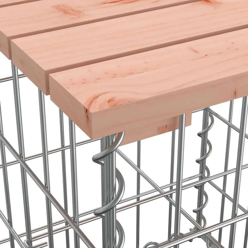 VidaXL - Tuinbank Schanskorfontwerp - Massief Douglashout - 63x44x42 Cm 6 VidaXL - Tuinbank Schanskorfontwerp - Massief Douglashout - 63x44x42 Cm - Afbeelding 6