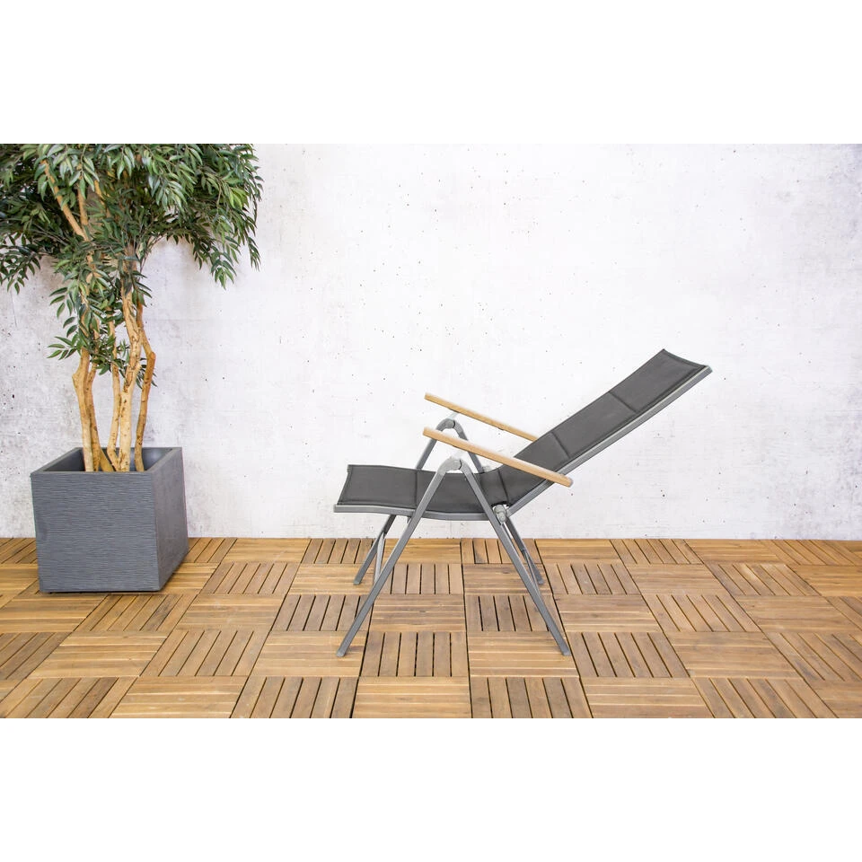 Sens-Line - Pisa Verstelbare Stoel - 65x62x110 - Aluminium 6 Sens-Line - Pisa Verstelbare Stoel - 65x62x110 - Aluminium - Afbeelding 6