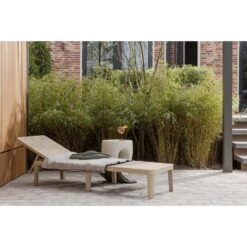 WOOOD Jinte Ligbed Tuin - Kunststof - Zand - 29x55x191 -Leenbakker Winkel 8ff8f8921e1548bc811c2e6f7400deb1