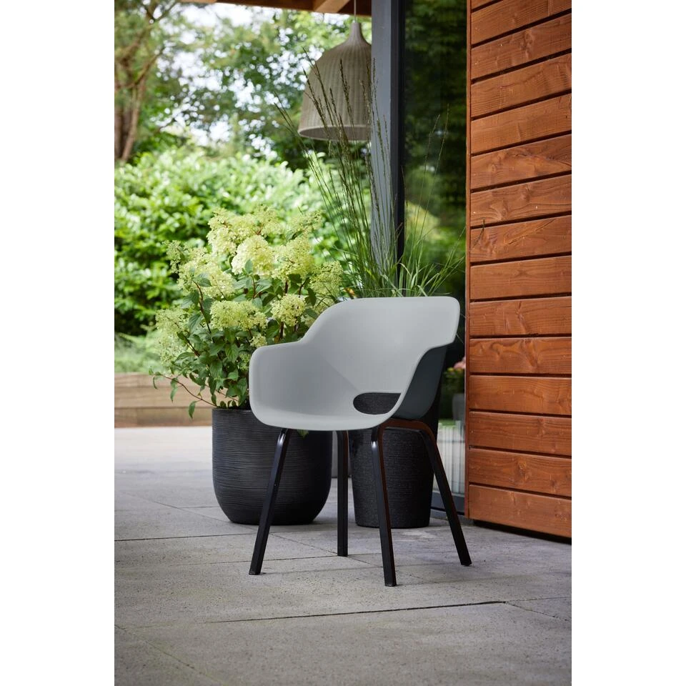 Keter Noa Tuinstoel - 2 Stuks - 55x56,5x80cm - Metalen Frame - Grijs 3 Keter Noa Tuinstoel - 2 Stuks - 55x56,5x80cm - Metalen Frame - Grijs - Afbeelding 3