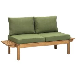 Tuinbank Orleàns Brest - Naturel/donkergroen - 61x157x61 Cm