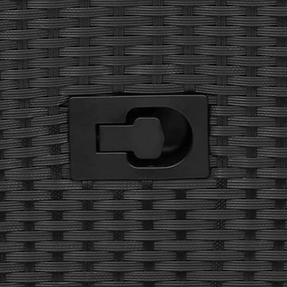 VidaXL - Tuinstoel - Zwart - Poly Rattan - 2 Stuks 9 VidaXL - Tuinstoel - Zwart - Poly Rattan - 2 Stuks - Afbeelding 9