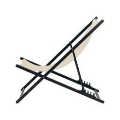 Beliani Tuinligstoel LOCRI II - Beige Synthetisch Materiaal, Aluminium -Leenbakker Winkel 912a2eb1f3ed41a1b017443969f3bbd9