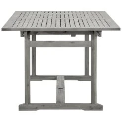 VidaXL - Tuintafel - Grijs - Massief Acaciahout - (150-200)x100x75 Cm -Leenbakker Winkel 91bee4a39d3c4023b611a3f5d29e2b8a