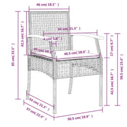VidaXL - Tuinstoelen - Zwart - Poly Rattan En Acaciahout - 4 Stuks - Met Kussens -Leenbakker Winkel 91d513d08b6c4f31bcd07c6013774df5