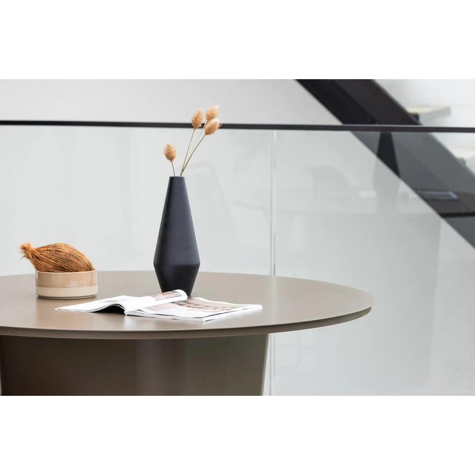 Fjôrd Tuintafel Bruin Metaal - Ø120x75cm - Santa 3 Fjôrd Tuintafel Bruin Metaal - Ø120x75cm - Santa - Afbeelding 3