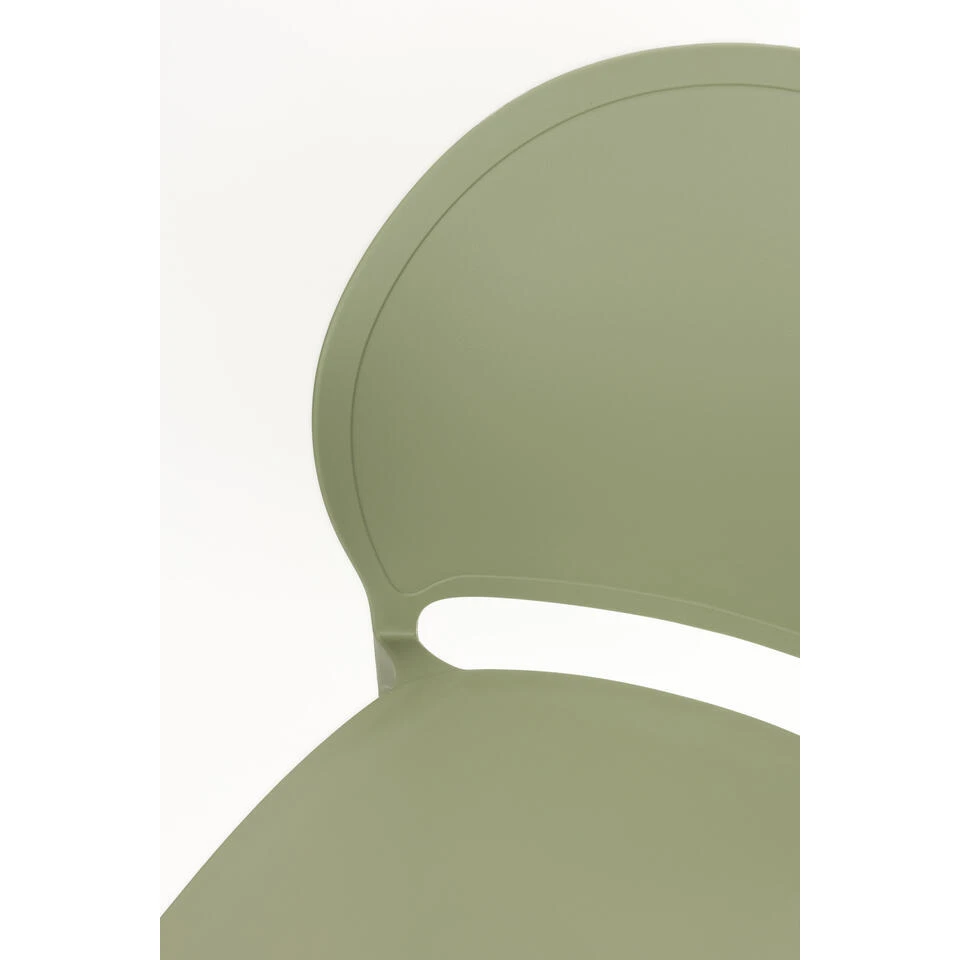 Housecraft Sjoerd Tuinstoelen Kunststof Groen - Set Van 4 7 Housecraft Sjoerd Tuinstoelen Kunststof Groen - Set Van 4 - Afbeelding 7