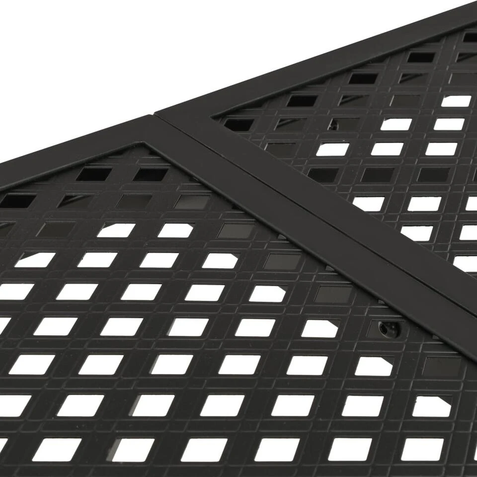 VidaXL Tuintafel 180x83x72 Cm Staal Zwart 3 VidaXL Tuintafel 180x83x72 Cm Staal Zwart - Afbeelding 3