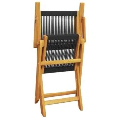 VidaXL - Tuinstoelen - Zwart - Acaciahout En Polypropeen - 2 Stuks -Leenbakker Winkel 95ac303a7cff4ddbaa8e1b2febba66d4