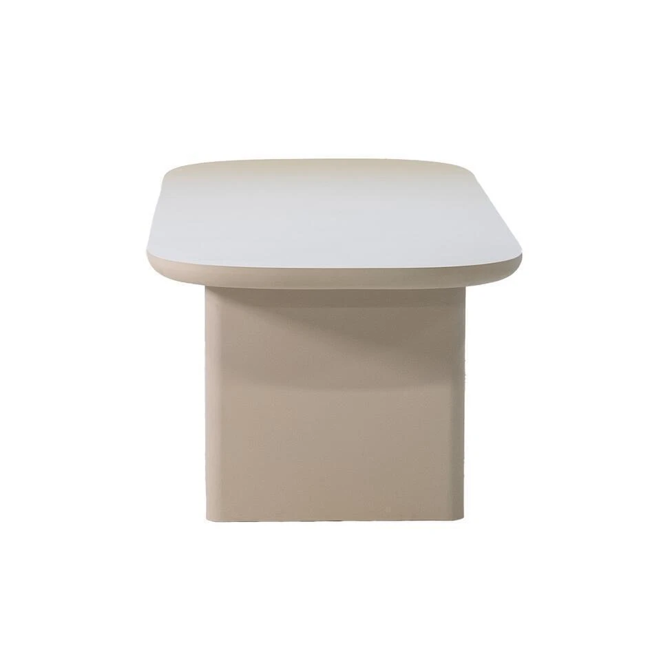 Tuintafel Deens Ovaal - Beige Betonlook - 300x100x75cm - Maya 4 Tuintafel Deens Ovaal - Beige Betonlook - 300x100x75cm - Maya - Afbeelding 4