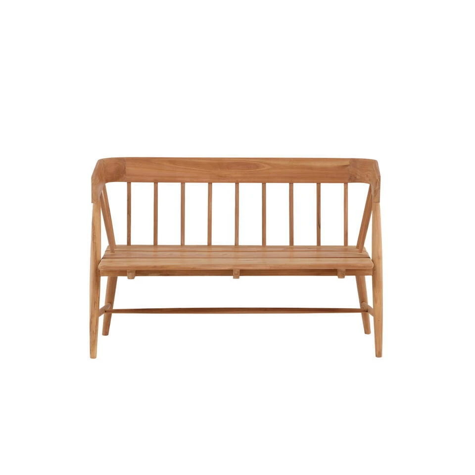 Fjôrd Tuinbank Naturel Teakhout - 132x132x85cm - Split 8 Fjôrd Tuinbank Naturel Teakhout - 132x132x85cm - Split - Afbeelding 8