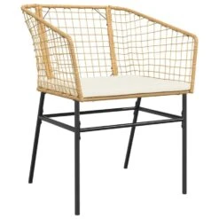 VidaXL - Tuinstoelen - Kussens - Bruin - Poly Rattan - 2 Stuks -Leenbakker Winkel 99066cd6a3c1434e95bc5dec33c03244