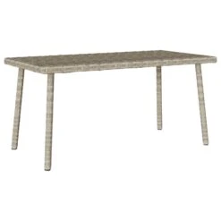 VidaXL - Tuin Salontafel - Grijs - Poly Rattan - 80 X 40 X 37 Cm -Leenbakker Winkel 9dd77675b7604f2ab164a532d6482e57