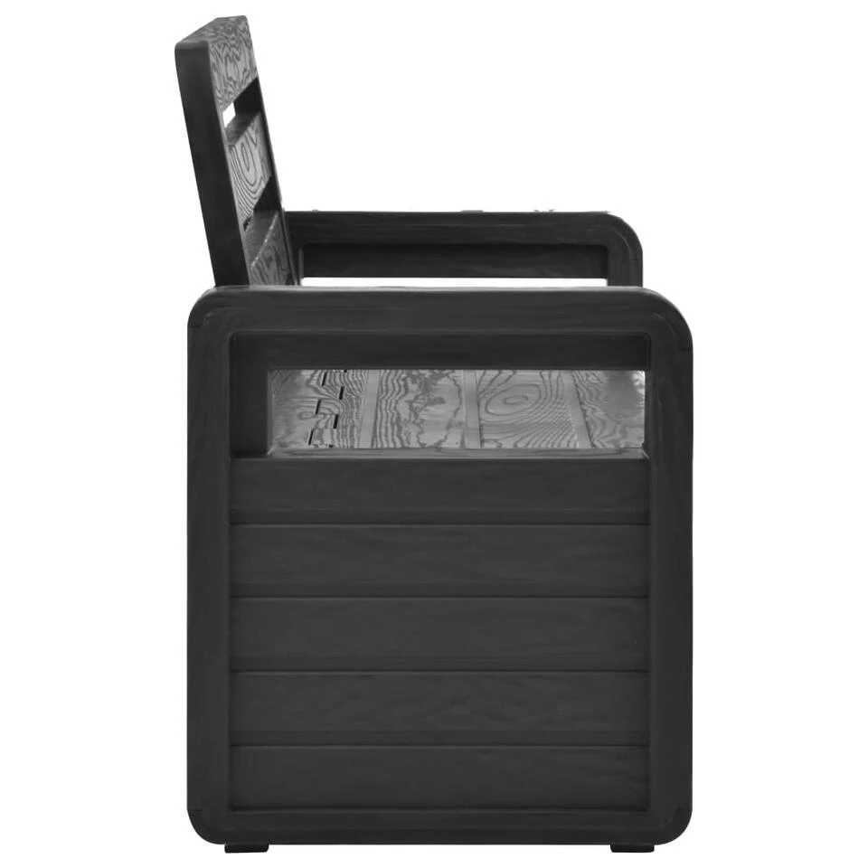VidaXL Tuinopbergbank 132,5 Cm Kunststof Antraciet 3 VidaXL Tuinopbergbank 132,5 Cm Kunststof Antraciet - Afbeelding 3