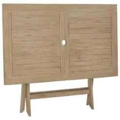 VidaXL - Tuintafel Inklapbaar - Grijs - Massief Teakhout - 120x70x75 Cm -Leenbakker Winkel a10d0eafed7244b6bf8d69fd5c02847c