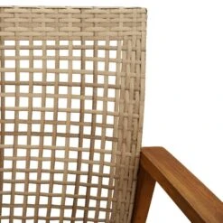 VidaXL - Tuinbank - Beige - Poly Rattan En Acaciahout Beige - 112 Cm -Leenbakker Winkel a15c1d20d54c493895fc92c01d3079a8