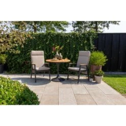 VDG Solaro Verstelbare Dining Tuinstoel - Light Rope / Teak Arm -Leenbakker Winkel a18a72f2b44445c5a8413293bad85920