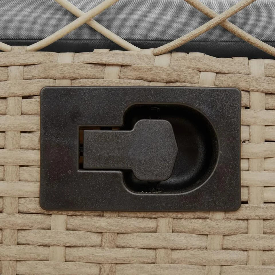 VidaXL - Tuinstoel - Beige - Poly Rattan 10 VidaXL - Tuinstoel - Beige - Poly Rattan - Afbeelding 10