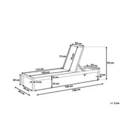 Beliani Tuinligstoel FOSSATO - Wit Aluminium, Textiel 6 Beliani Tuinligstoel FOSSATO - Wit Aluminium, Textiel -Leenbakker Winkel a7067c0fc68640e4a73b3e92c9f866ff