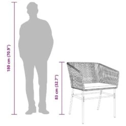 VidaXL - Tuinstoelen - Kussens - Zwart - Poly Rattan - 2 Stuks -Leenbakker Winkel a7808ebfa73d4157b03a8f6b0bcfdf9f