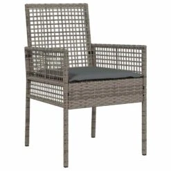 VidaXL - Tuinstoel - Grijs - Poly Rattan - 53 X 60 X 85cm -Leenbakker Winkel a8cda8fba89c42cfac3d9d2245180e80