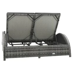 VidaXL Ligbed Tweepersoons Met Kussen Poly Rattan Antraciet -Leenbakker Winkel a915da77bc014f9899504c3a34faf1bc