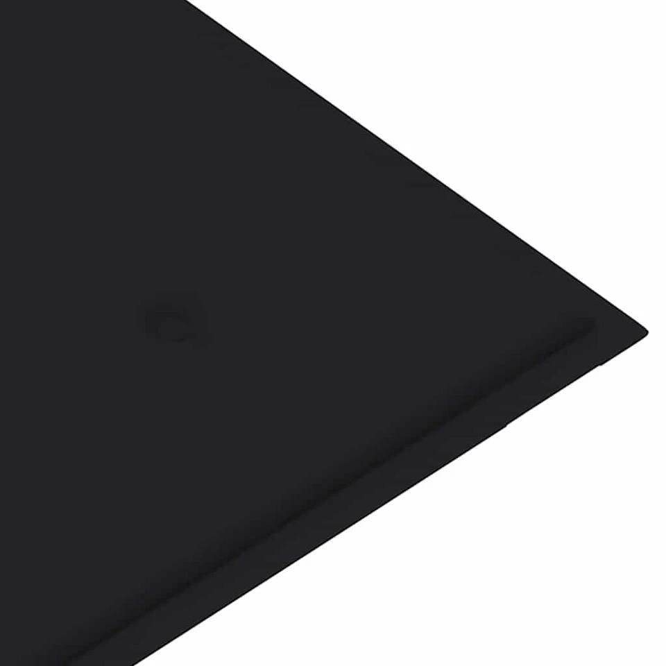 VidaXL - Bank Batavia Met Zwart Kussen - Teakhout - 120x51.5x84 Cm 8 VidaXL - Bank Batavia Met Zwart Kussen - Teakhout - 120x51.5x84 Cm - Afbeelding 8