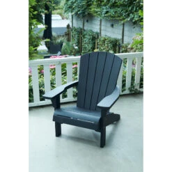 Keter Troy Adirondack Tuinstoel - Set Van 2 - 81x80x96,5cm - Zwart -Leenbakker Winkel a993ecad887845ef864594a82e9ea39b