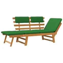 VidaXL - Tuinbank 2-in-1 - Groen - Acaciahout - 190 Cm - Met Kussens -Leenbakker Winkel a9e44df65cc54871b13f1ee0ba7bbb6b
