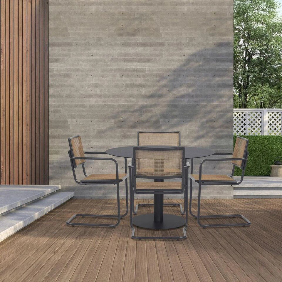 Lisomme Sieb Ronde Tuintafel Zwart - Ø110 Cm 5 Lisomme Sieb Ronde Tuintafel Zwart - Ø110 Cm - Afbeelding 5