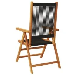 VidaXL- Tuinstoelen - Zwart - Massief Acaciahout En Polypropeen - 2 Stuks -Leenbakker Winkel aa7629894b1d44cb82e0df21e40f6836