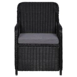VidaXL Tuinstoelen 2 St Met Kussens Poly Rattan Zwart -Leenbakker Winkel aae8866076c4405cac760a9c311c34c3