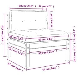 VidaXL - Tuinbank Zonder Armleuning - Bruin - Hout - 2 Stuks - Met Kussens 13 VidaXL - Tuinbank Zonder Armleuning - Bruin - Hout - 2 Stuks - Met Kussens -Leenbakker Winkel abdc6d958e51449a8cde548a5293930e