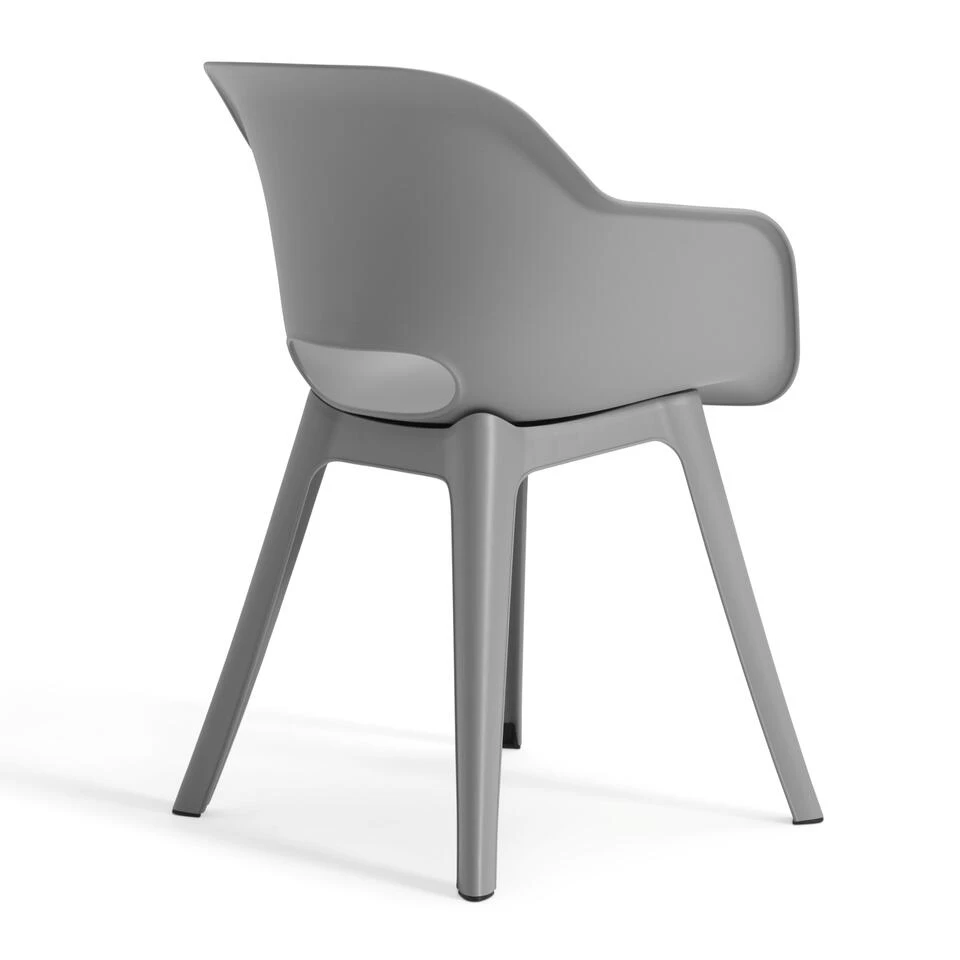 Keter Akola Tuinstoelen - 2 Stuks - 56,5x55x80cm - Grijs 4 Keter Akola Tuinstoelen - 2 Stuks - 56,5x55x80cm - Grijs - Afbeelding 4