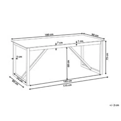 NOTTERI - Tuintafel - Grijs/Bruin - Beton -Leenbakker Winkel ade9d9d6bbbe48da97c9a74c073d9f75