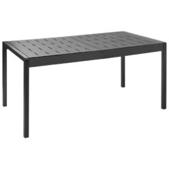 BARTICA - Tuintafel - Zwart - 154 X 84 Cm - Synthetisch Materiaal -Leenbakker Winkel b34473af916a44559e3e3f71374effd6