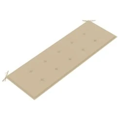 VidaXL - Batavia Tuinbank Met Beige Kussen - Teakhout - 150x51.5x84 Cm -Leenbakker Winkel b41b0697c5d34570b5f40ae4543a29c5