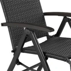 Tectake Wicker Tuinstoel Opklapbaar Met Aluminium Frame En Voetsteun, Zwart 12 Tectake Wicker Tuinstoel Opklapbaar Met Aluminium Frame En Voetsteun, Zwart -Leenbakker Winkel b870efed031c479eaaa8109c5ab8c225