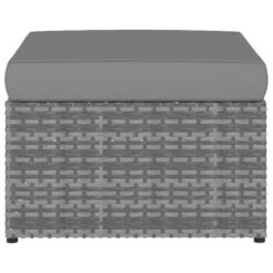 VidaXL - Tuinstoelen - Antraciet - Poly Rattan - Met Voetenbank -Leenbakker Winkel ba922758e0774303a5a9df773bfdd24d