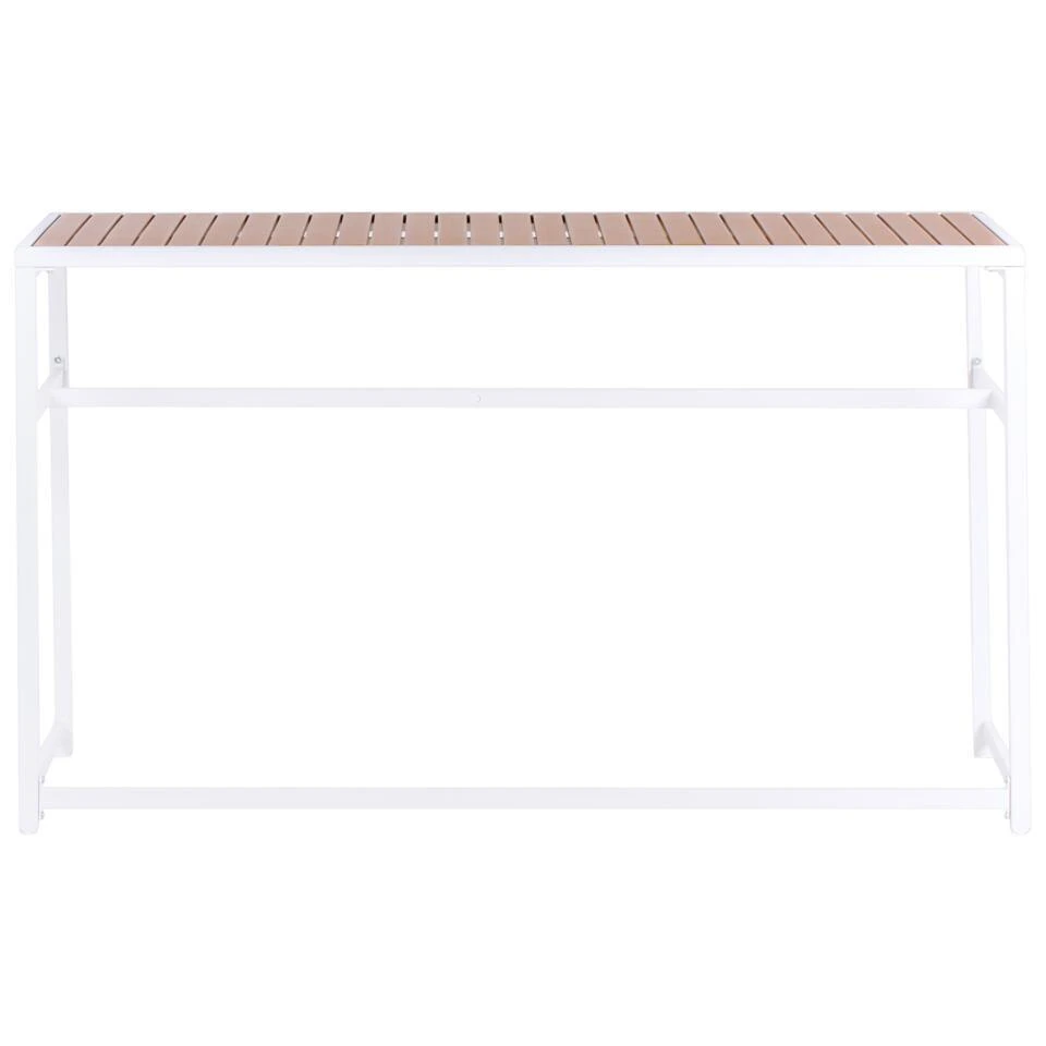 AVETRANA - Tuintafel - Wit - 150 X 50 Cm - Staal 5 AVETRANA - Tuintafel - Wit - 150 X 50 Cm - Staal - Afbeelding 5