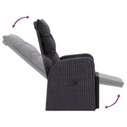 VidaXL - Tuinstoelen - Zwart - Poly Rattan - 2 Stuks - Verstelbaar - Met Kussens 20 VidaXL - Tuinstoelen - Zwart - Poly Rattan - 2 Stuks - Verstelbaar - Met Kussens -Leenbakker Winkel c3ed98042eea4162bafb06fca055bb88