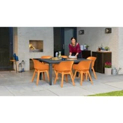 Keter Akola Tuinstoelen - 2 Stuks -56.5x55x80cm - Oranje -Leenbakker Winkel c56246454d2c4b1aa3aa6483249ceec1