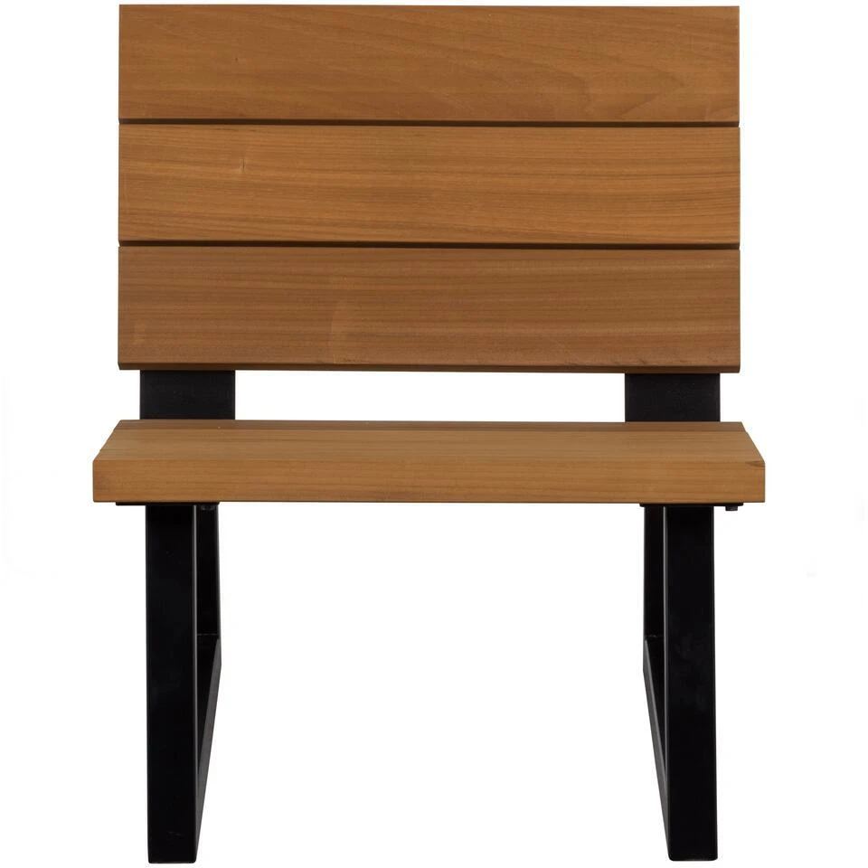 WOOOD Banco Tuinstoel - Hout/Metaal - Nature - 78x68x82 4 WOOOD Banco Tuinstoel - Hout/Metaal - Nature - 78x68x82 - Afbeelding 4