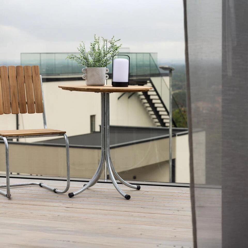 Fjôrd Bistrotafel Naturel Teakhout - 65x65x75cm - Holmsund 2 Fjôrd Bistrotafel Naturel Teakhout - 65x65x75cm - Holmsund - Afbeelding 2