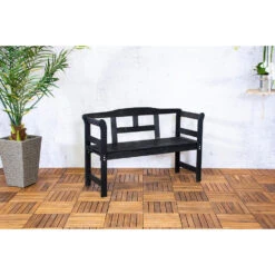 SenS-Line Friesen Tuinbank - Hout - Zwart -Leenbakker Winkel c973d978a4204deeb774f30c7abd3e74