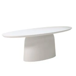 Tuintafel Ovaal - Wit Betonlook - 300x110x74cm - Myrna -Leenbakker Winkel ca6129494c3946f995b673d91291734b